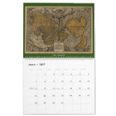 Antiquitätenweltkarten Kalender (Mär 2027)
