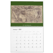 Antiquitätenweltkarten Kalender (Jan 2027)