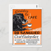 Antiquitätenwerbung in Belgien Postkarte (Vorne/Hinten)