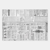 Antiquitätenwerbung in Vintagen amerikanischen Zei Geschenkpapier Set (Vorderseite 3)