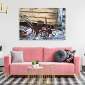 Antiquitätenwerkzeug Vintages Ölgemälde Leinwanddruck (Insitu (Wohnzimmer))