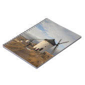 Antiquitätenwindmühlen La Mancha mit Besuchern Notizblock (Linke Seite)