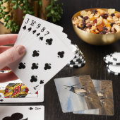 Antiquitätenwindmühlen La Mancha mit Besuchern Spielkarten (In Situ)