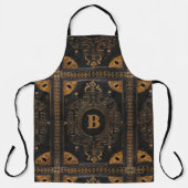 Antiquitätische Schürze mit dem Monogramm (Vorderseite)