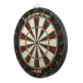 Antiquitäts-Dartboard mit benutzerdefiniertem Text Dartscheibe (Vorderseite rechts)