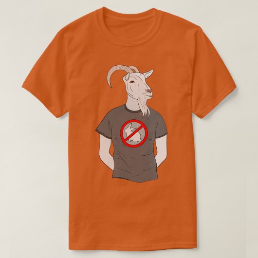AntiRabbit-Ziege T-Shirt (Design vorne)