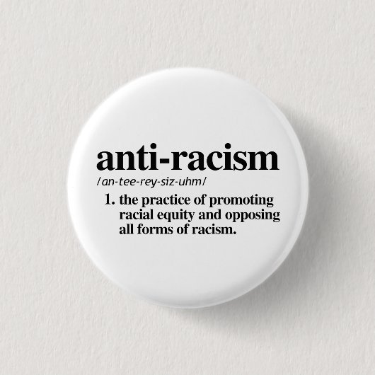 Antirassismus Button (Vorderseite)