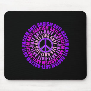 Antirassismus Faschismus Lies Hate Resist Abstimmu Mousepad