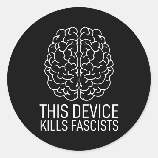 Antirassismus Fick Nazis dieses Gerät S Faschisten Runder Aufkleber (Vorderseite)