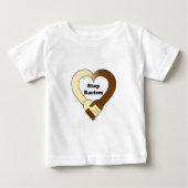 Antirassismushändedrucklogo-Baby-Shirt Baby T-shirt (Vorderseite)