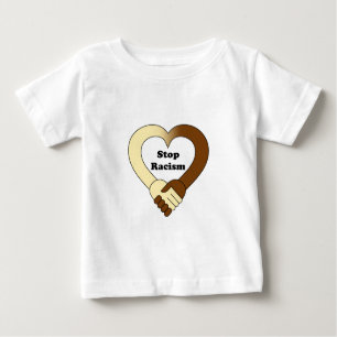 Antirassismushändedrucklogo-Baby-Shirt Baby T-shirt