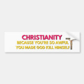 Antireligionsreligion Autoaufkleber (Vorne)