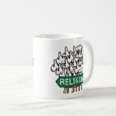 Antireligiös-Atheist-Schafe Kaffeetasse (VorderseiteRechts)