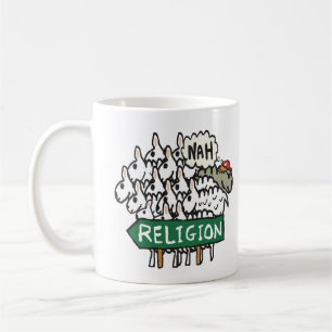 Antireligiös-Atheist-Schafe Kaffeetasse