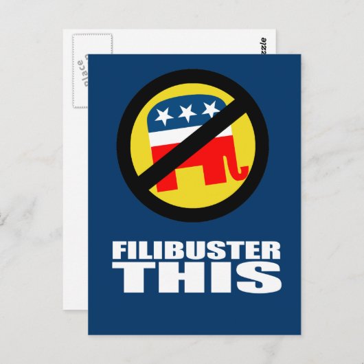 Antirepublikaner - Filibuster Postkarte (Vorne/Hinten)