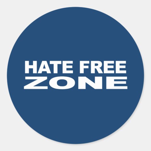 Antirepublikanerin - Hass-Freie Zone 2 Runder Aufkleber (Vorderseite)