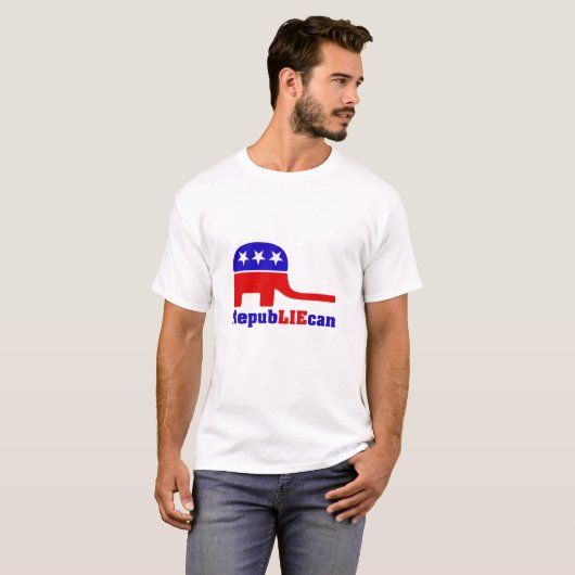 Antirepublikanischer T - Shirt (Vorne ganz)