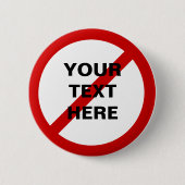 Antischablonen-Kreis mit Hieb Button (Vorderseite)