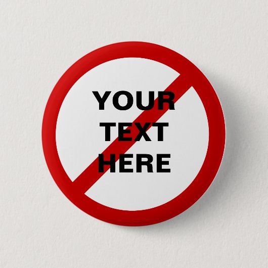 Antischablonen-Kreis mit Hieb Button (Vorderseite)