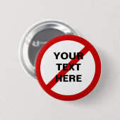 Antischablonen-Kreis mit Hieb Button (Vorne & Hinten)