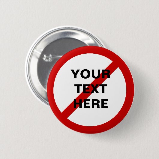 Antischablonen-Kreis mit Hieb Button (Vorne & Hinten)