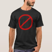 Antischablonen-Kreis mit Hieb-Schablone T-Shirt (Vorderseite)