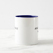 Antisemitische Tränen Zweifarbige Tasse (Mittel)