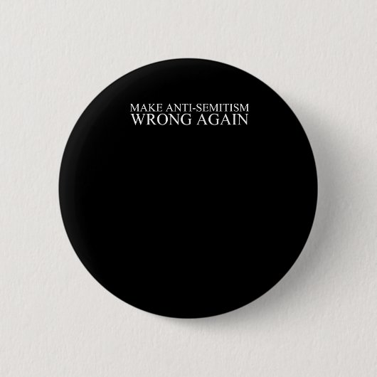 Antisemitismus wieder falsch button (Vorderseite)