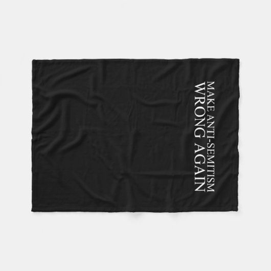 Antisemitismus wieder falsch fleecedecke (Vorderseite (Horizontal))