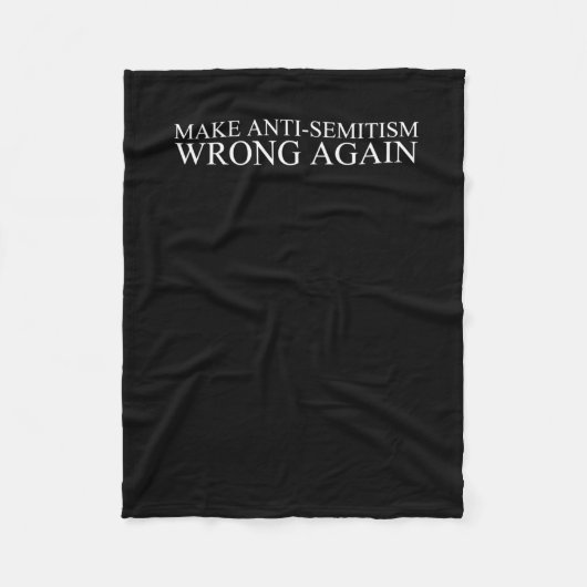 Antisemitismus wieder falsch fleecedecke (Vorderseite)