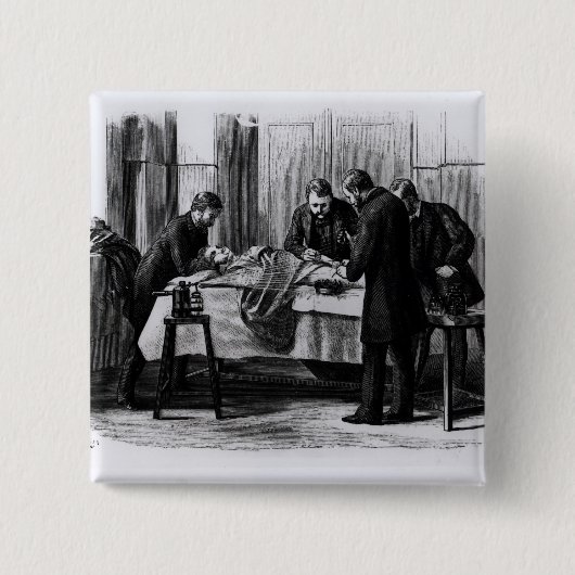 Antiseptische Operation, 1882 Button (Vorderseite)
