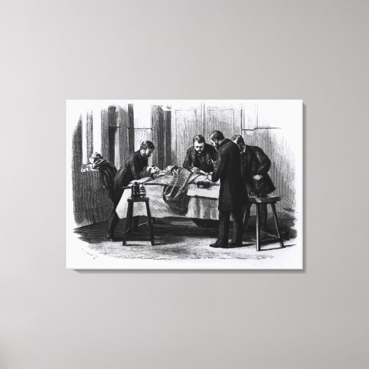 Antiseptische Operation, 1882 Leinwanddruck (Vorderseite)
