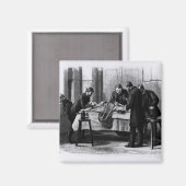 Antiseptische Operation, 1882 Magnet (Vorderseite/Rückseite)