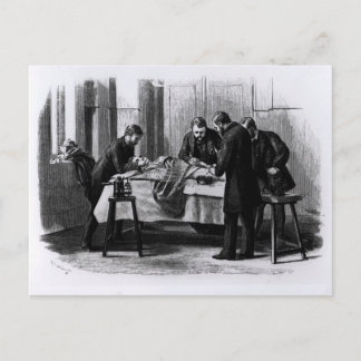 Antiseptische Operation, 1882 Postkarte