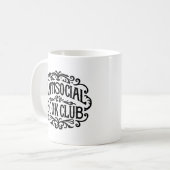 Antisocial book club introvertierte Leser Kaffeetasse (Vorderseite Links)