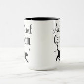 Antisocial Cat Mom Black Cat Stars Funny Sarcastic Tasse (Zentrum)