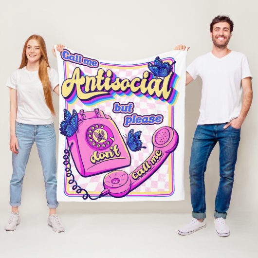AntiSocial Fleecedecke (Beispiel)