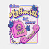 AntiSocial Fleecedecke (Vorderseite)
