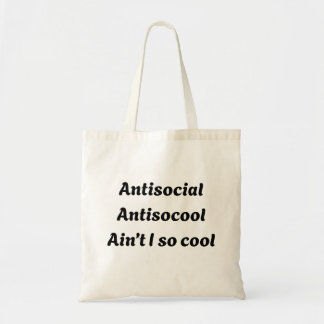 Antisozial Antisocool Ist Nicht Lustig Introvertie Tragetasche