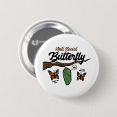 Antisozial Butterfly Button (Vorne & Hinten)