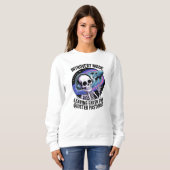 Antisozial-Einführung Funny Skeleton Space Alien Sweatshirt (Vorne ganz)