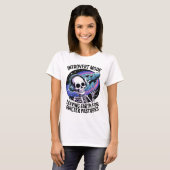 Antisozial-Einführung Funny Skeleton Space Alien T-Shirt (Vorne ganz)