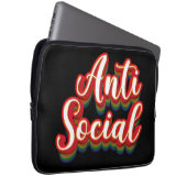 antisozial laptopschutzhülle (Vorne Rechts)