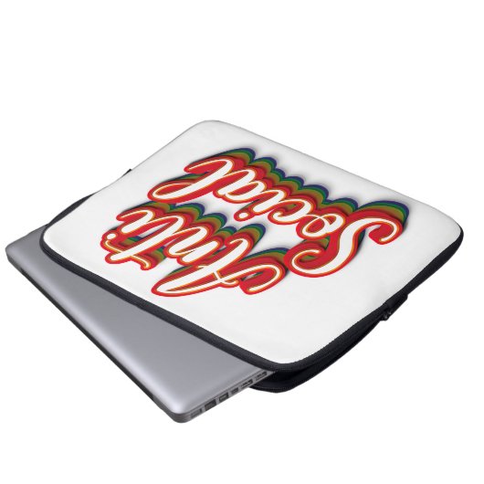 antisozial laptopschutzhülle (Vorne Knopf)