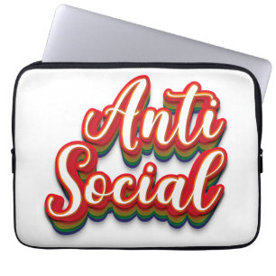 antisozial laptopschutzhülle