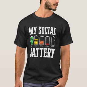 Antisozial Lustig Introvertiert Niedrige Energie M T-Shirt