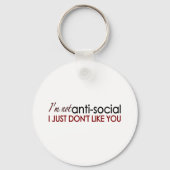 antisozial schlüsselanhänger (Vorderseite)