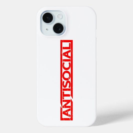 Antisoziale Briefmarke Case-Mate iPhone Hülle (Rückseite)