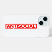 Antisoziale Briefmarke Case-Mate iPhone Hülle (Rückseite (Horizontal))