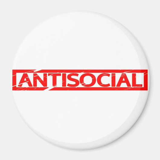 Antisoziale Briefmarke Magnet (Vorne)
